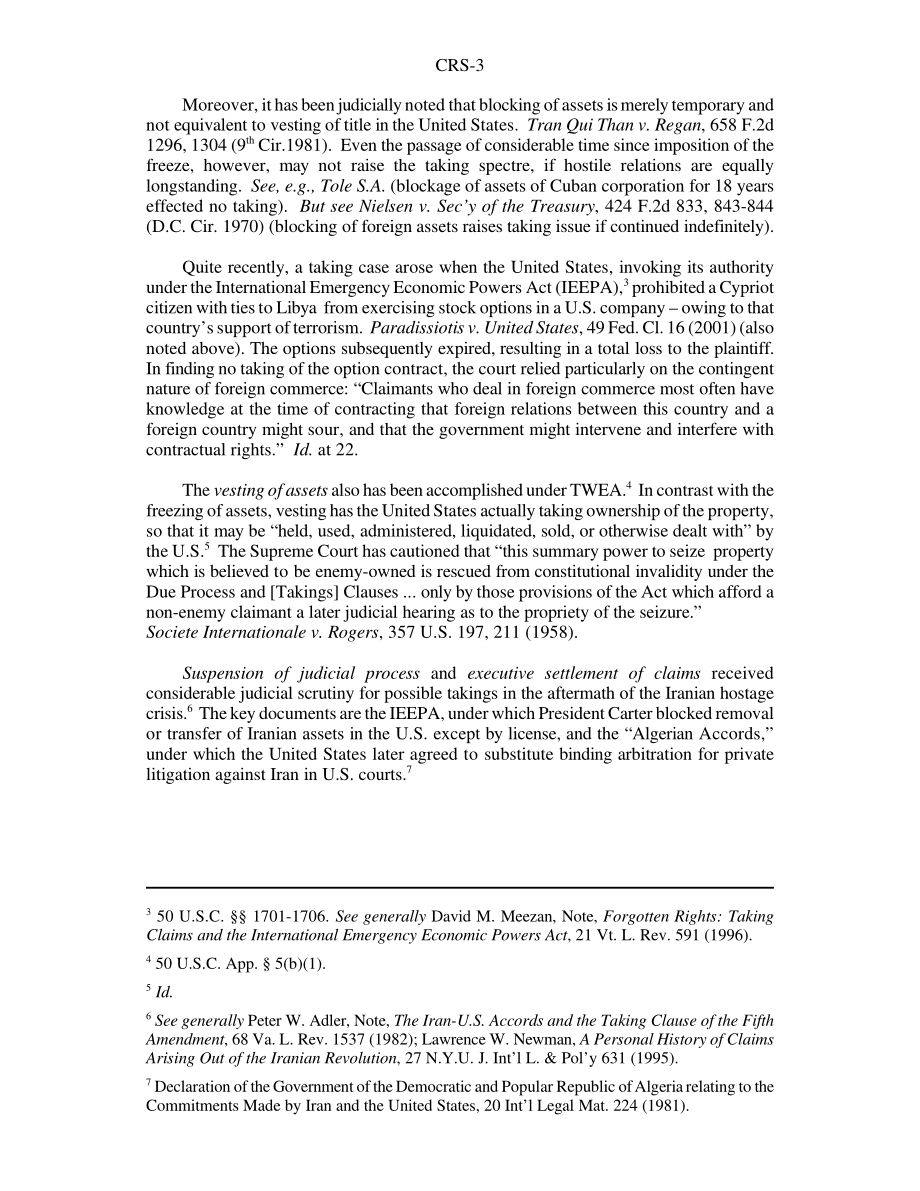 [20011205]RS21040_国际冲突与产权：第五修正案“征收”问题.pdf_第3页