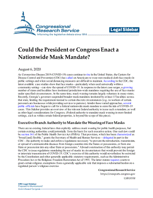 [20200806]LSB10530_总统或国会能否颁布一项全国性的面具授权？.pdf