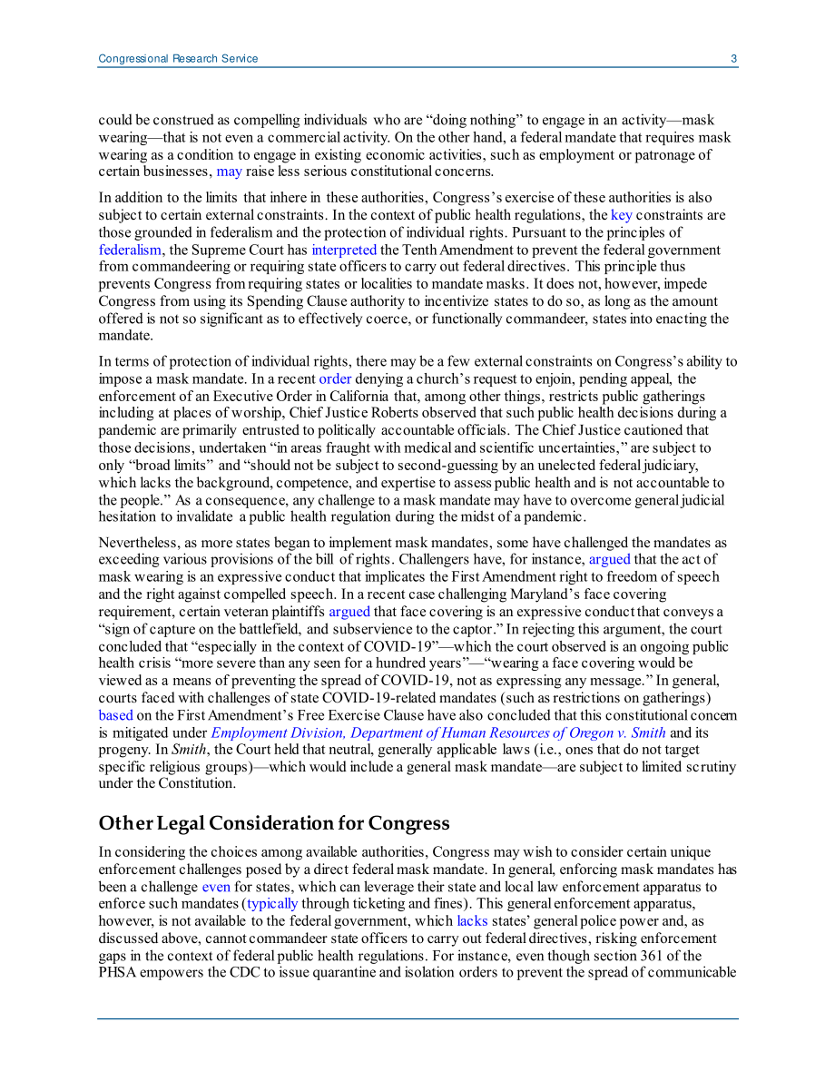 [20200806]LSB10530_总统或国会能否颁布一项全国性的面具授权？.pdf_第3页
