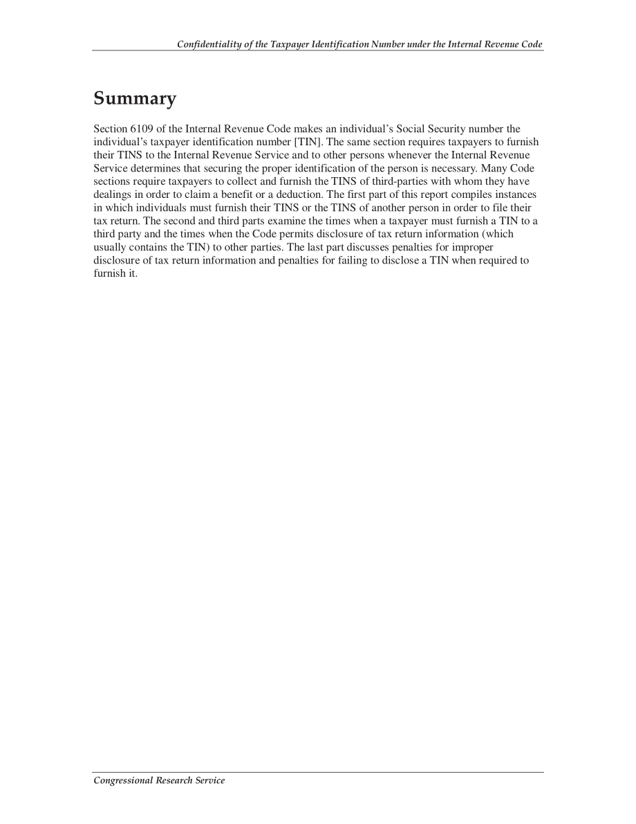 [19990928]RL30323_Confidentiality of the Taxpayer Identification Number under the Internal Revenue Code.pdf_第2页