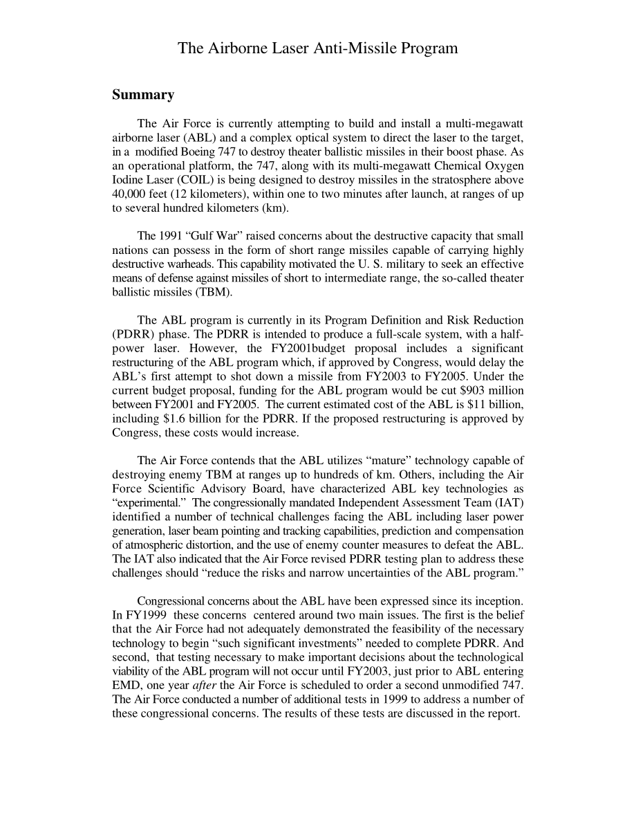 [20000218]RL30185_机载激光反导计划.pdf_第3页
