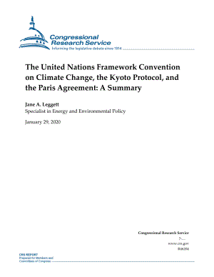 [20200129]R46204_《联合国气候变化框架公约》、《京都议定书》和《巴黎协定》：摘要.pdf