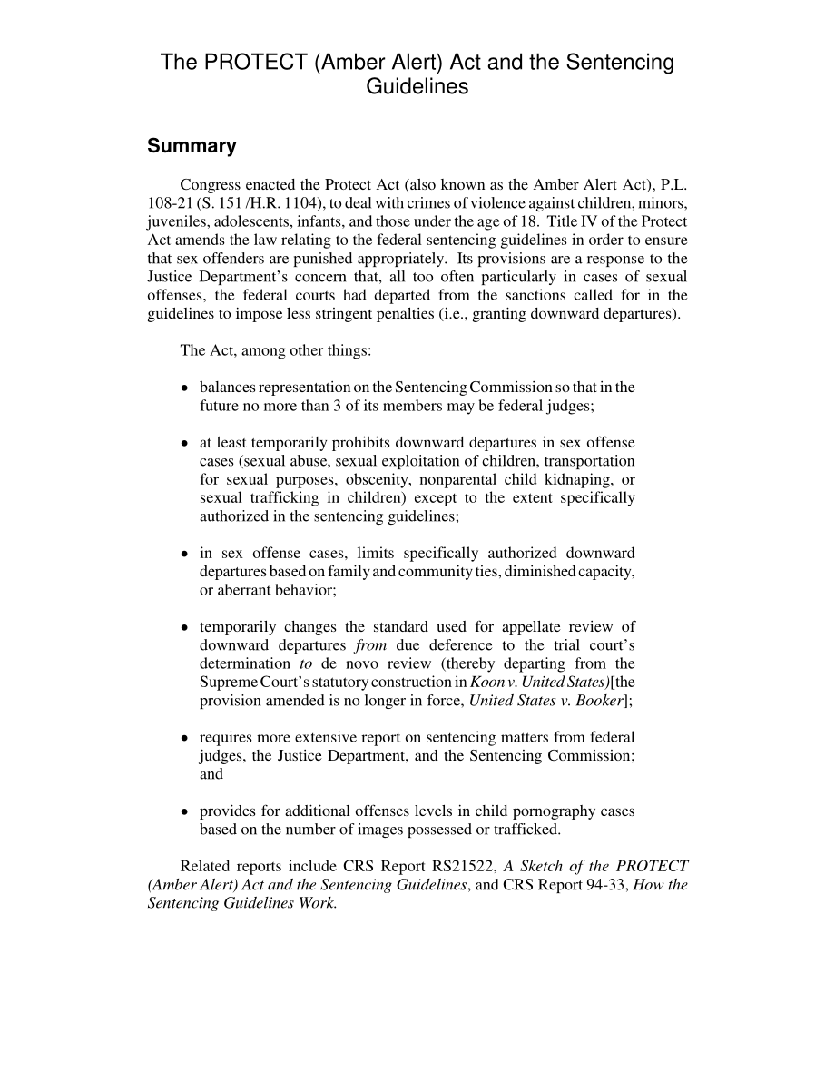[20050315]RL31917_《保护（琥珀色警报）法》和判刑指南.pdf_第2页