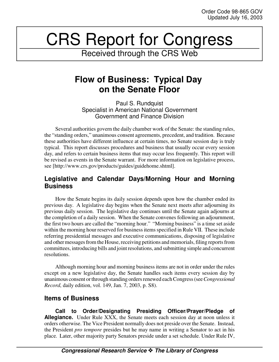 [20030716]98-865GOV_业务流程：参议院的典型一天.pdf_第1页