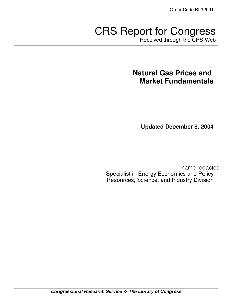 [20041208]RL32091_天然气价格和市场基本面.pdf_第1页