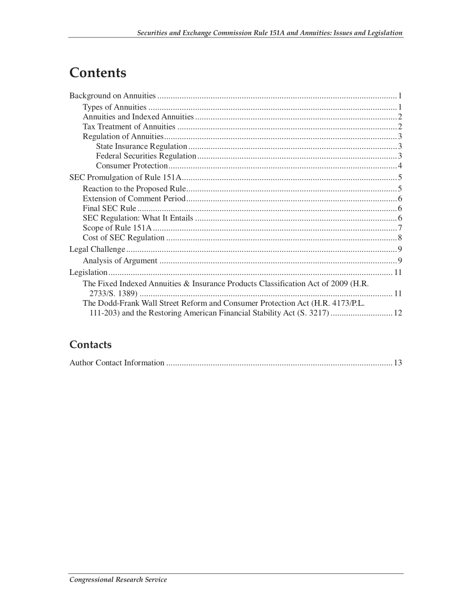 [20100729]R40656_证券交易委员会规则151A和年金：问题和立法.pdf_第3页