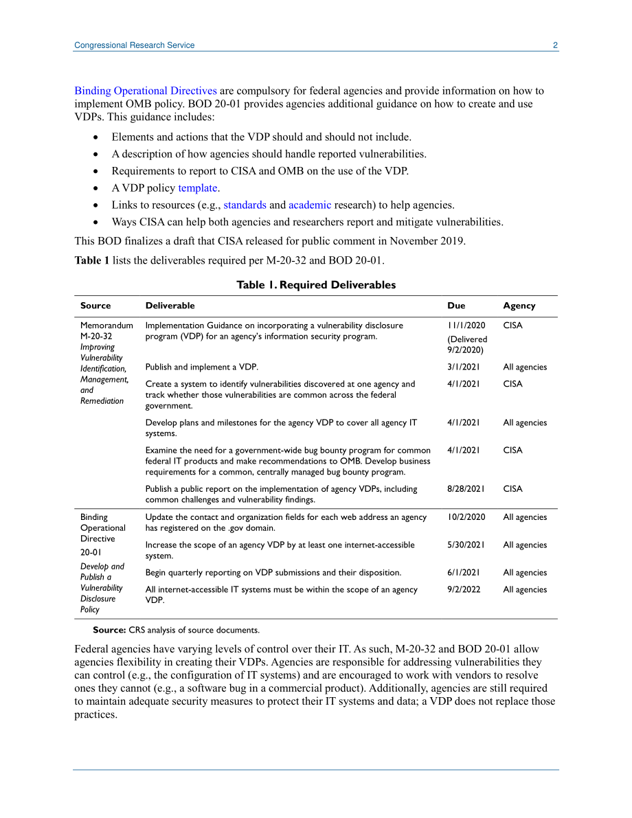 [20200908]IN11497_网络安全：关于联邦漏洞披露计划的最新政策和指南 .pdf_第2页