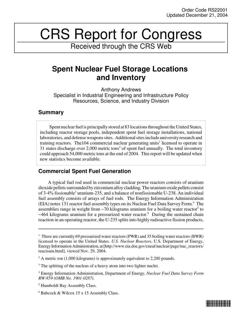 [20041221]RS22001_乏核燃料贮存位置和库存.pdf_第1页