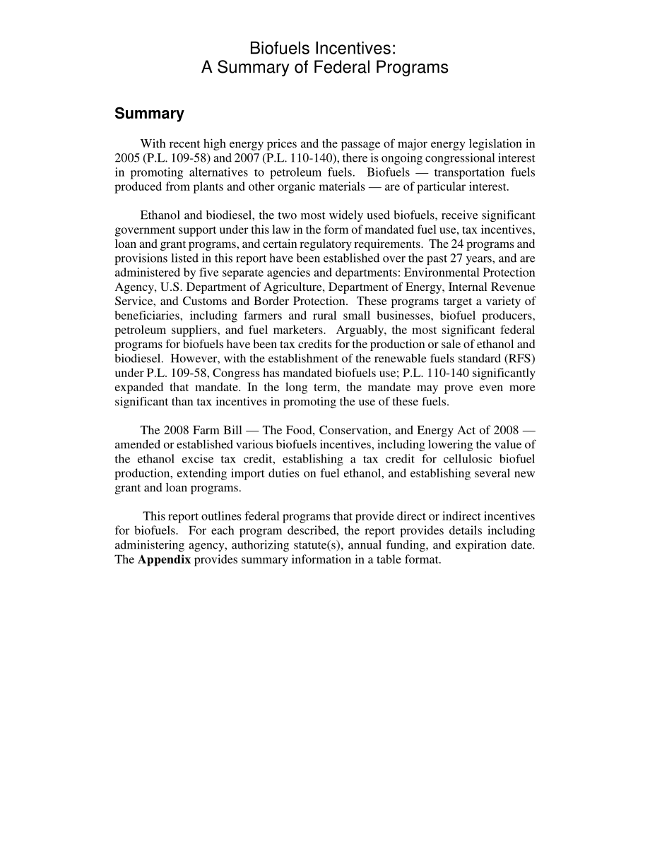 [20080729]RL33572_生物燃料奖励：联邦计划摘要.pdf_第2页