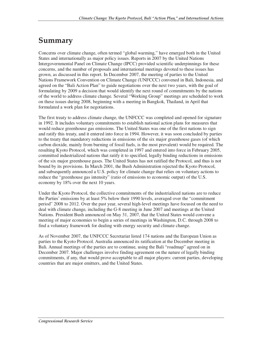 [20080530]RL33826_气候变化：《京都议定书》、《巴厘岛行动计划》和国际行动.pdf_第2页