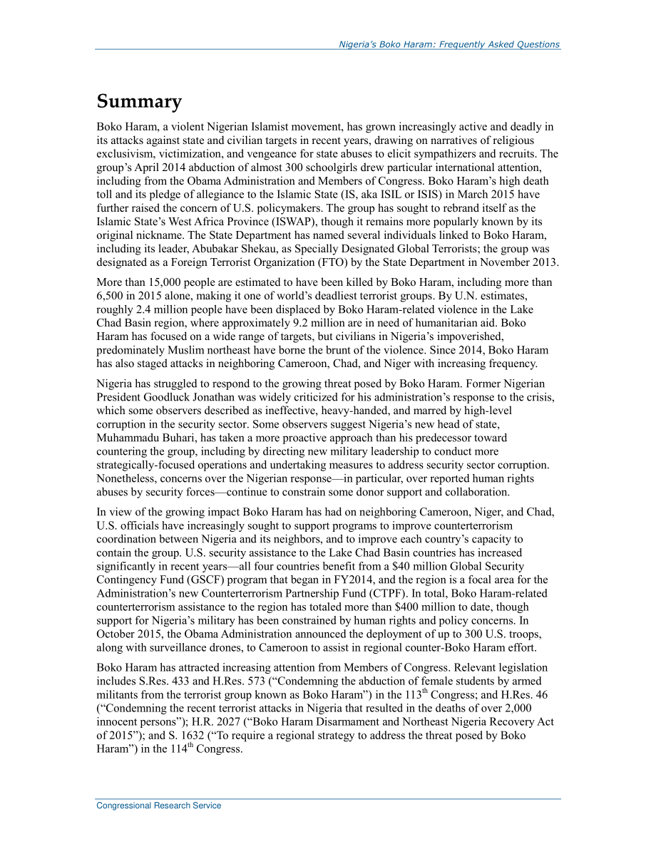 [20160412]R43558_尼日利亚博科圣地：常见问题解答.pdf_第2页
