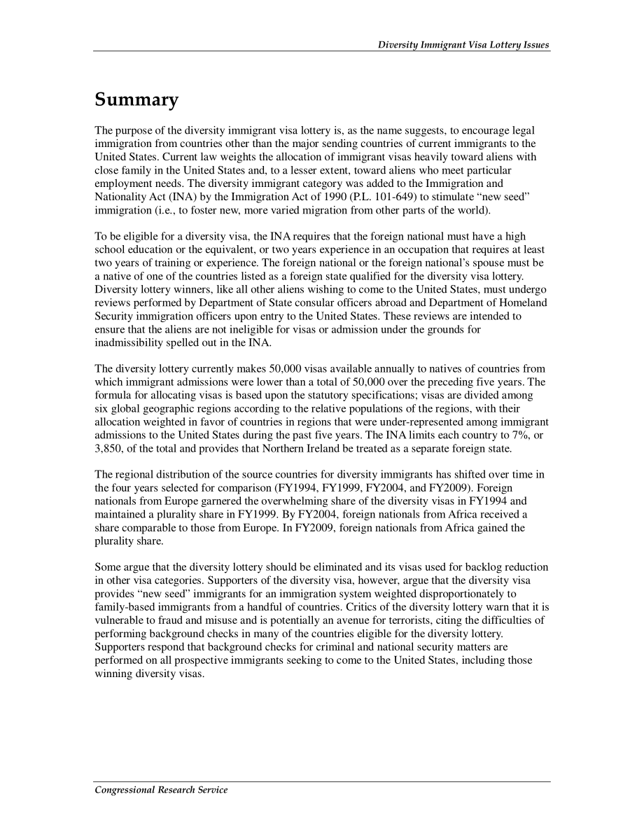 [20110401]R41747_多元化移民签证彩票问题.pdf_第2页