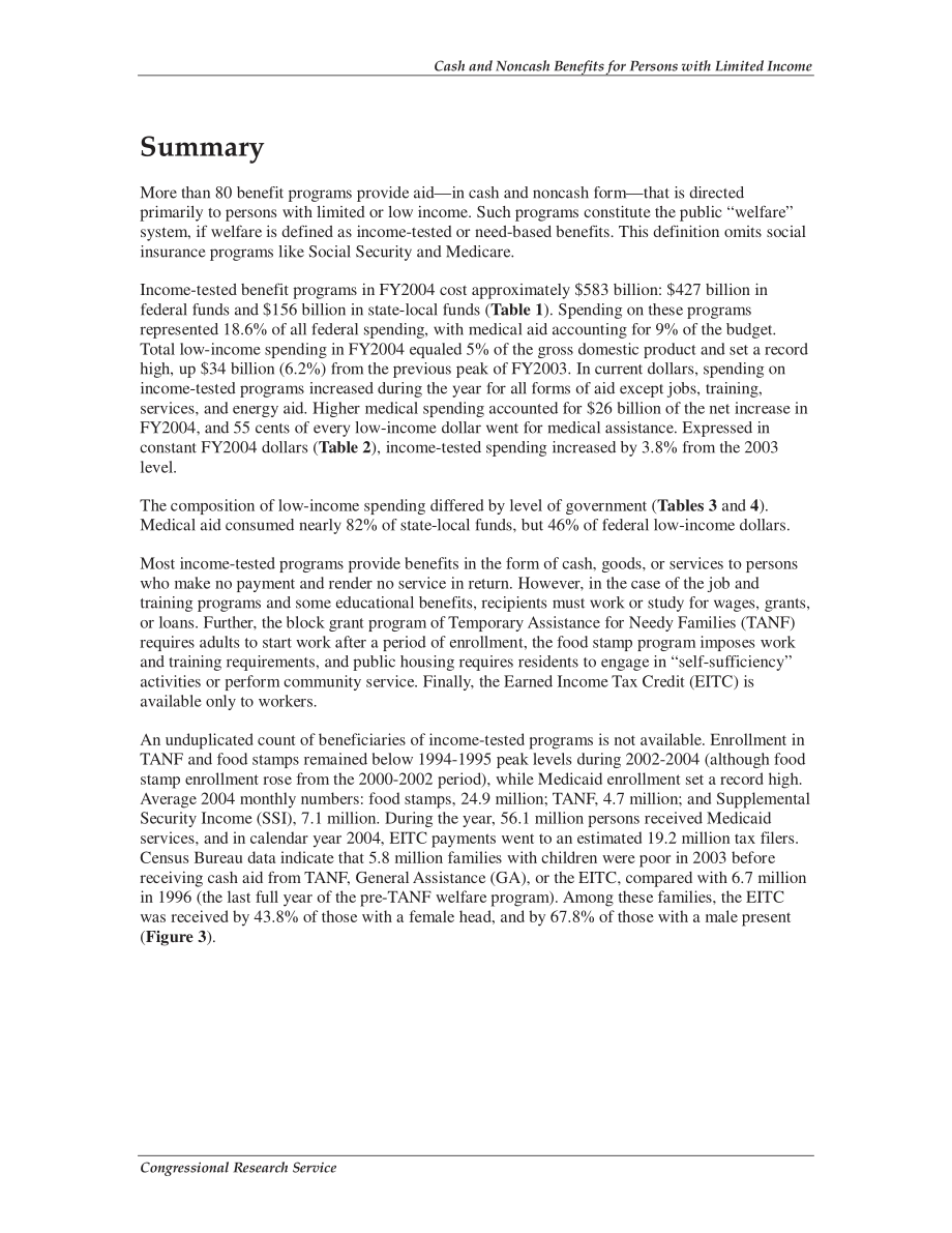 [20060327]RL33340_收入有限者的现金和非现金福利：2002-2004财年资格规则、接收人和支出数据.pdf_第2页