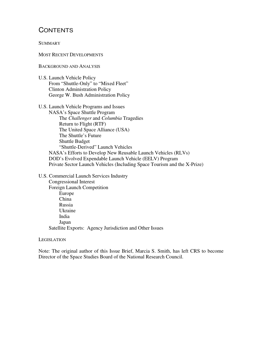 [20060320]IB93062_空间运载火箭：政府活动、商业竞争和卫星出口.pdf_第2页