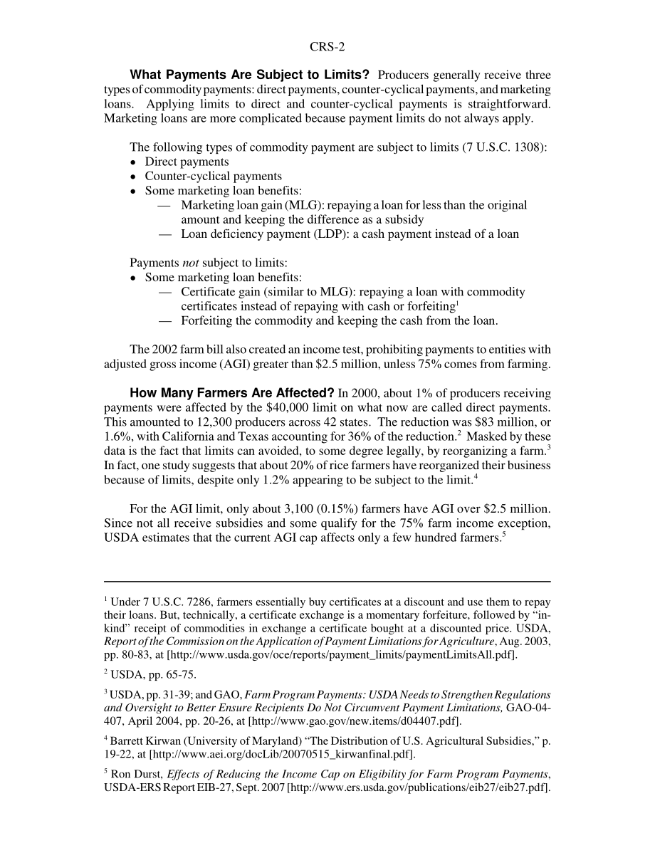[20080125]RS21493_农产品项目付款限额：问题和建议.pdf_第2页