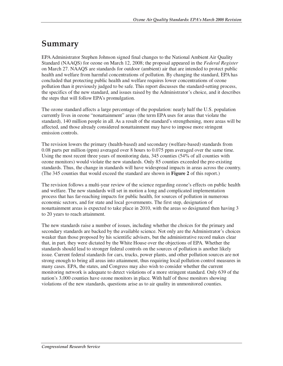 [20080418]RL34057_臭氧空气质量标准：EPA 2008年3月修订版.pdf_第2页