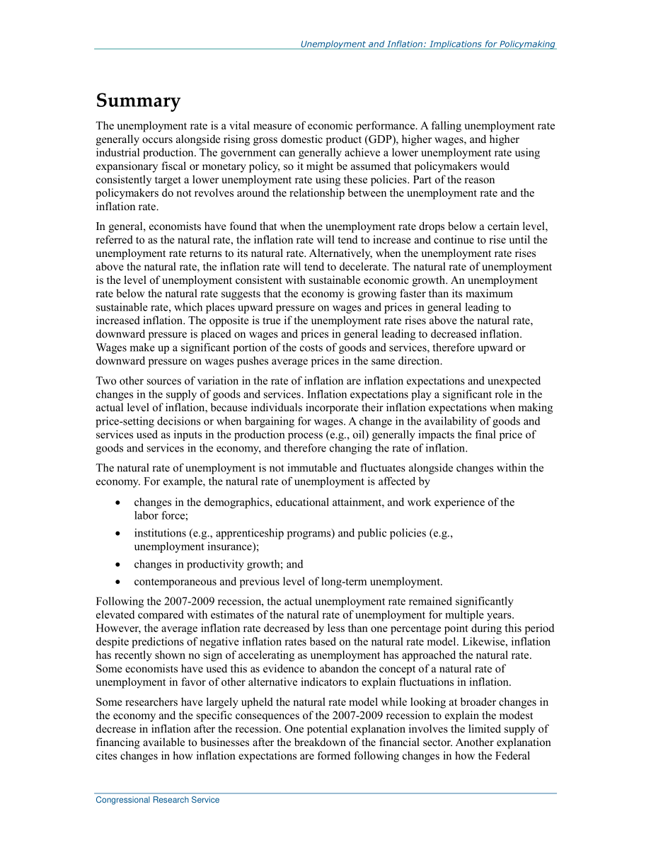 [20161025]R44663_失业和通货膨胀：对决策的影响.pdf_第2页