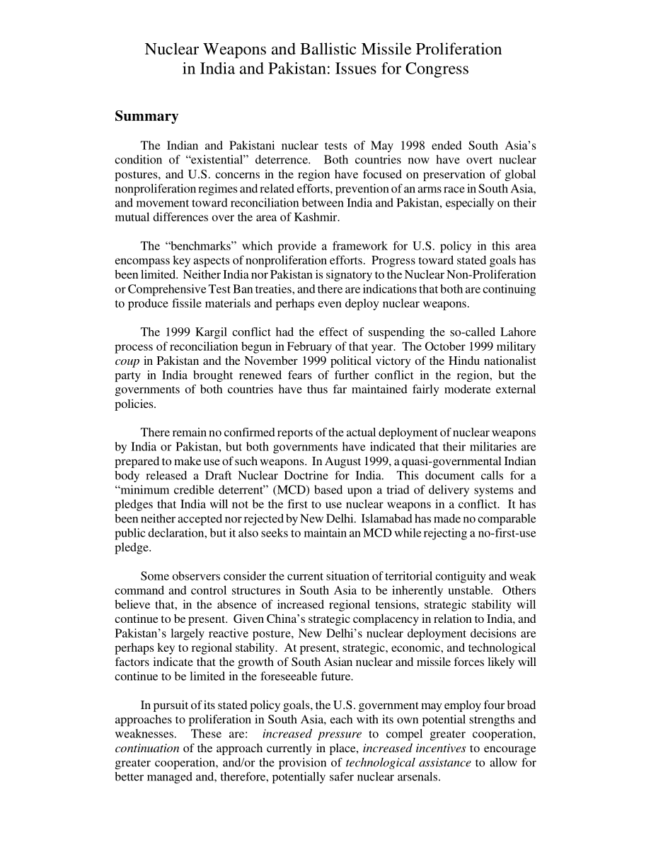 [20000731]RL30623_印度和巴基斯坦的核武器和弹道导弹扩散：国会议题.pdf_第2页