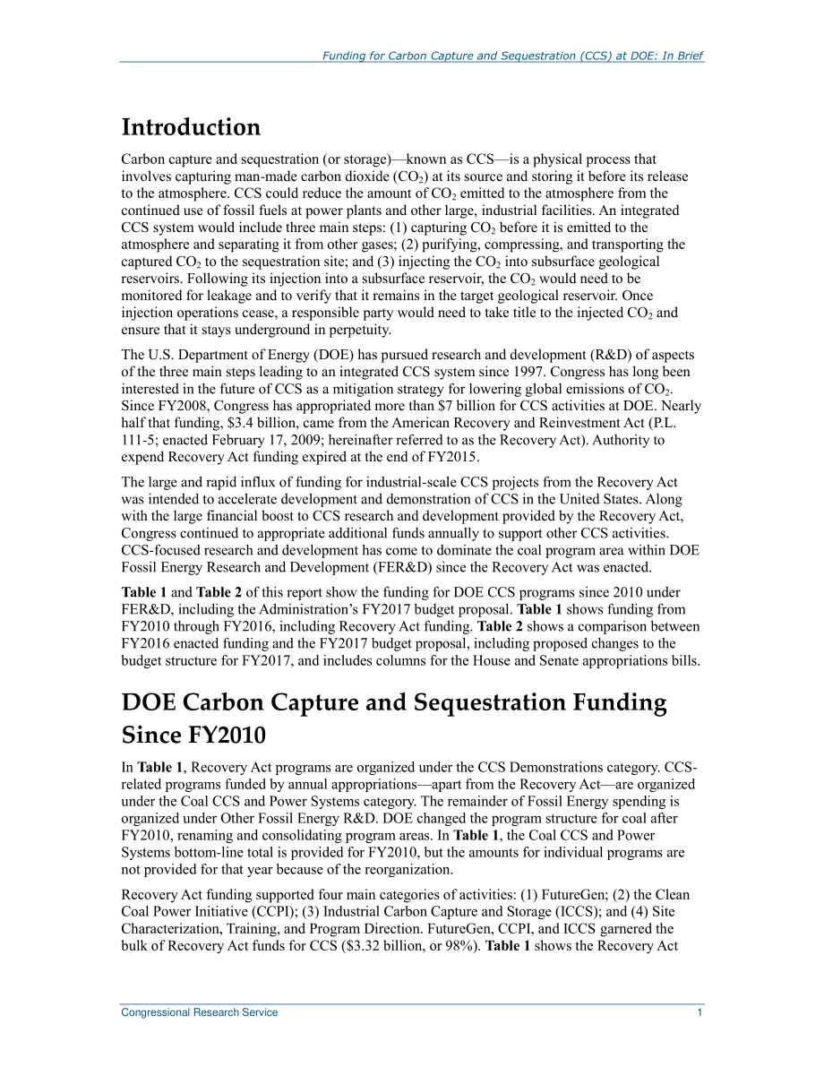 [20160526]R44472_能源部碳捕获和封存（CCS）资金：简言之.pdf_第2页