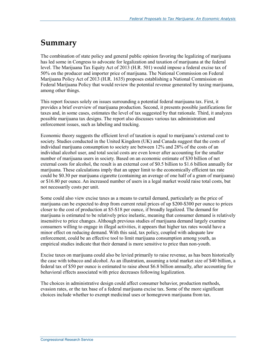 [20141113]R43785_联邦提议对大麻征税：经济分析.pdf_第2页