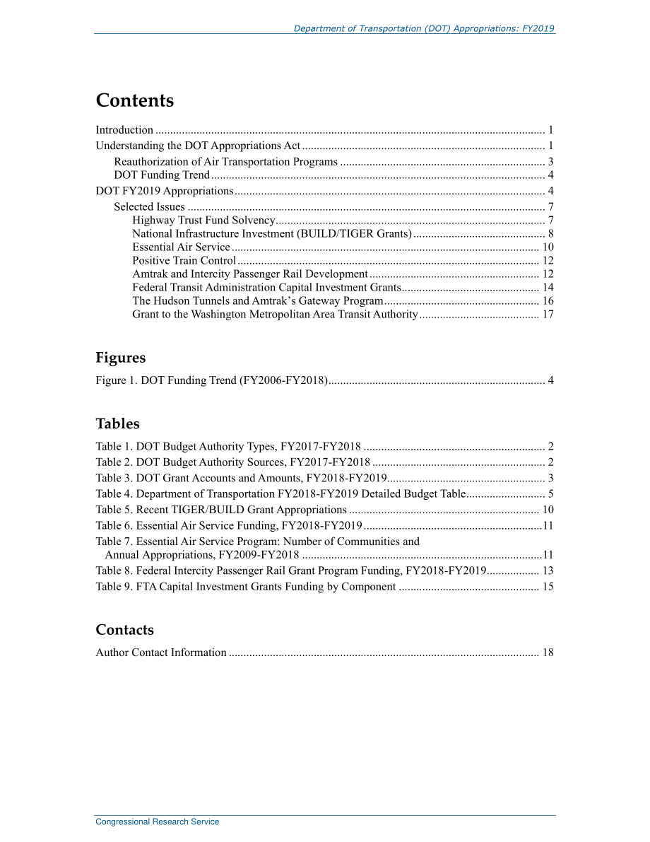 [20180925]R45321_交通运输部（DOT）拨款：2019财年.pdf_第3页