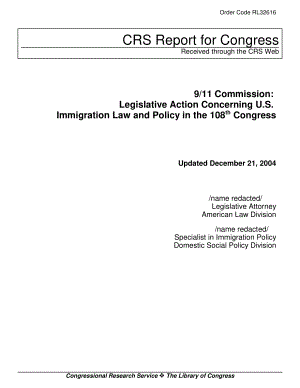 [20041221]RL32616_911委员会：第108届国会关于美国移民法律和政策的立法行动.pdf