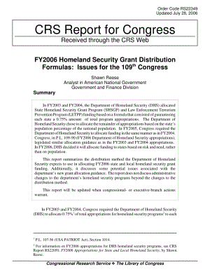 [20060728]RS22349_2006财年国土安全拨款分配公式：第109届大会议题.pdf