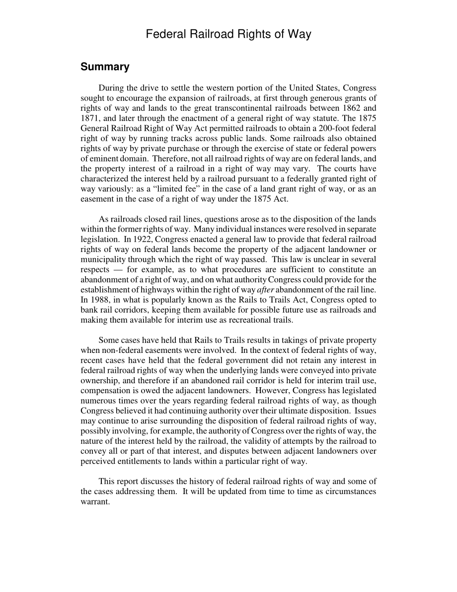 [20060503]RL32140_联邦铁路路权.pdf_第2页