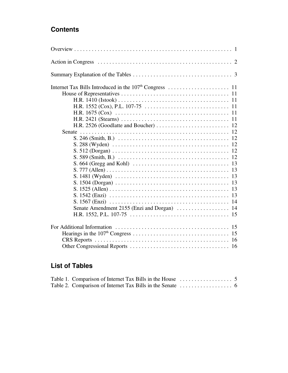 [20011206]RL31158_第107届国会互联网税收法案：简单的比较.pdf_第3页