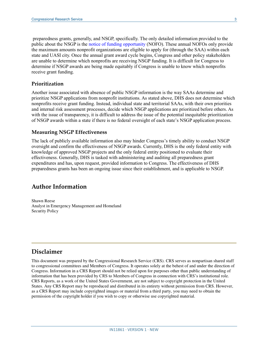[20220218]IN11861_非营利安全补助计划：国会总结和潜在问题.pdf_第3页