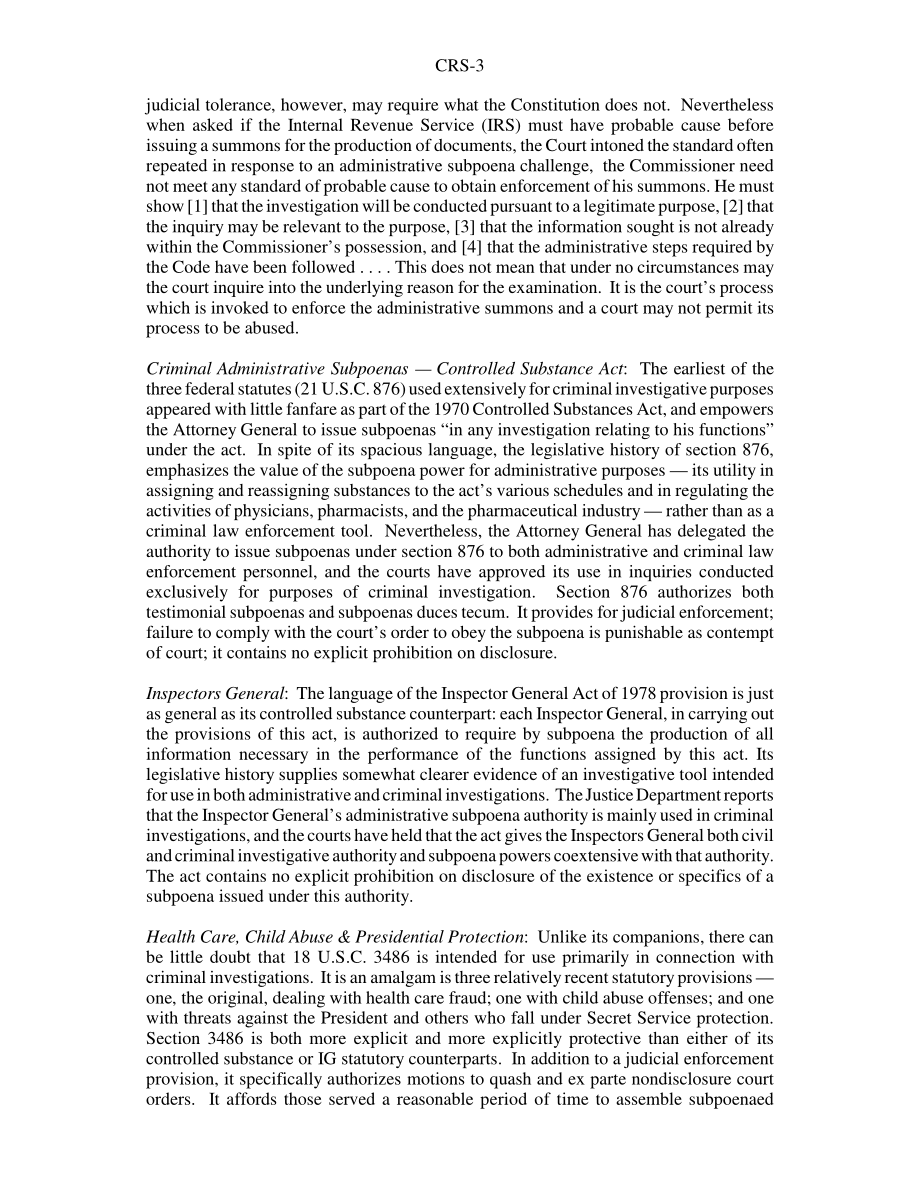 [20050415]RS22122_刑事和情报调查中的行政传票和国家安全信函：草图.pdf_第3页