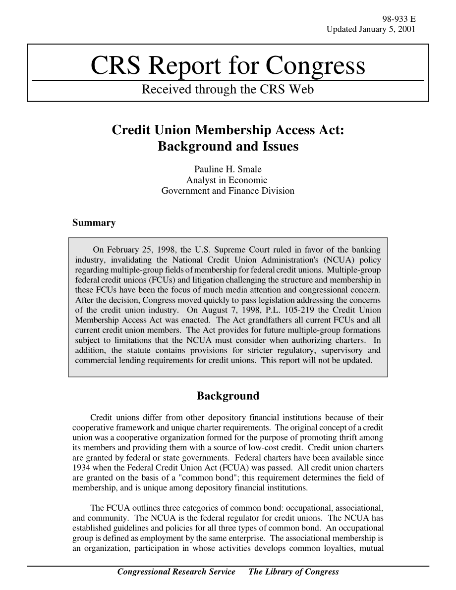 [20010105]98-933_信用社会员准入法：背景和问题.pdf_第1页