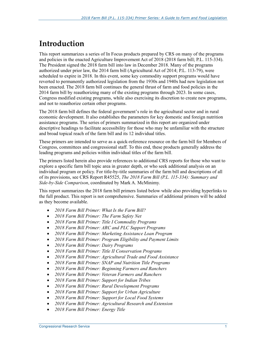[20191025]R45984_2018年农业法案（P.L115-334）基础系列：综合农业和食品立法指南.pdf_第3页