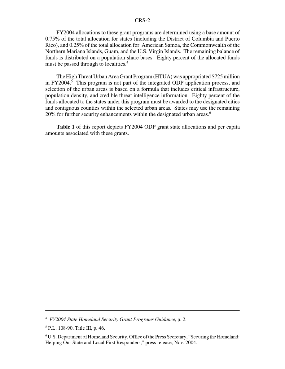 [20031121]RS21677_2004财年国内防备拨款办公室：州分配情况说明书.pdf_第2页