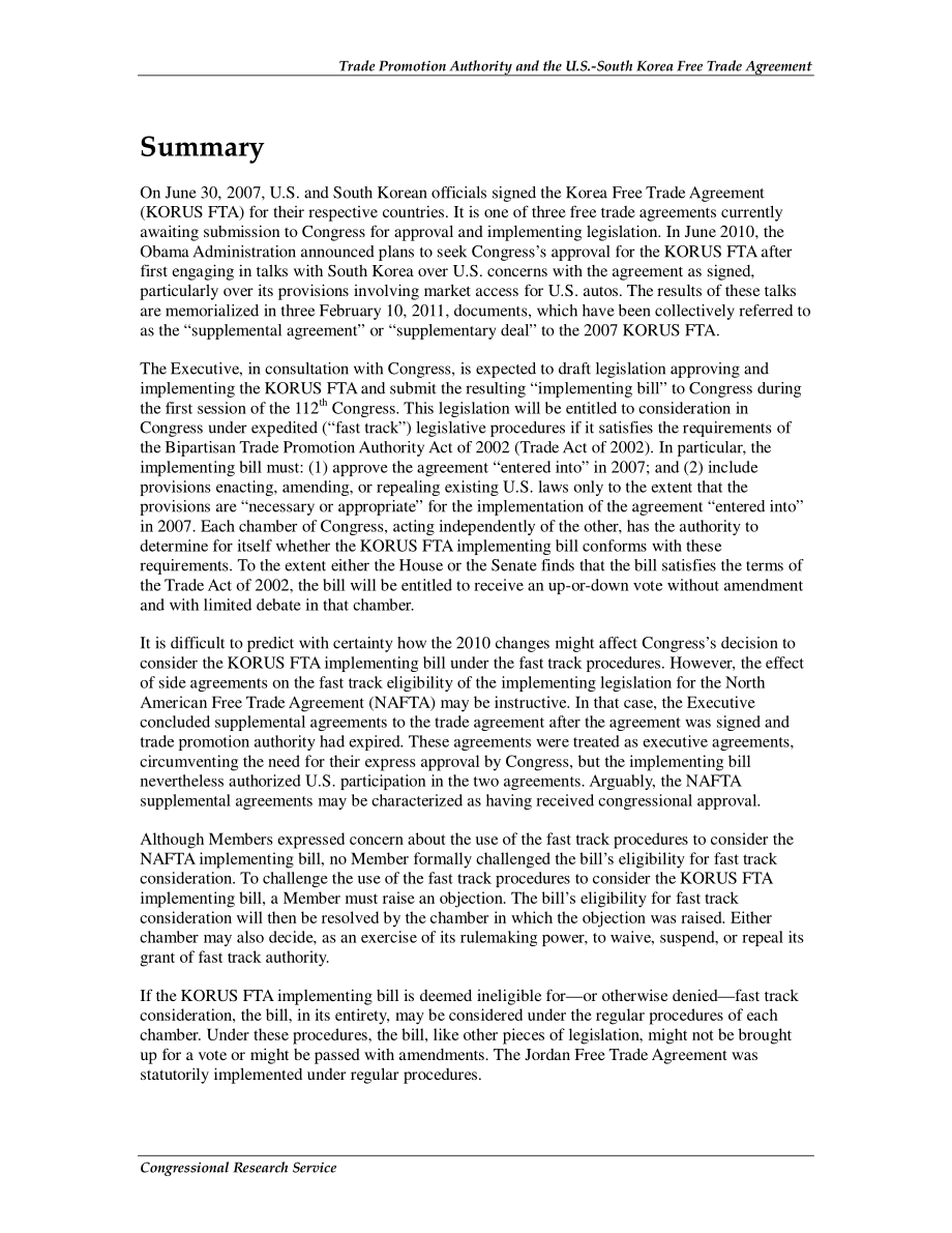 [20110302]R41544_贸易促进局和美韩自由贸易协定.pdf_第2页
