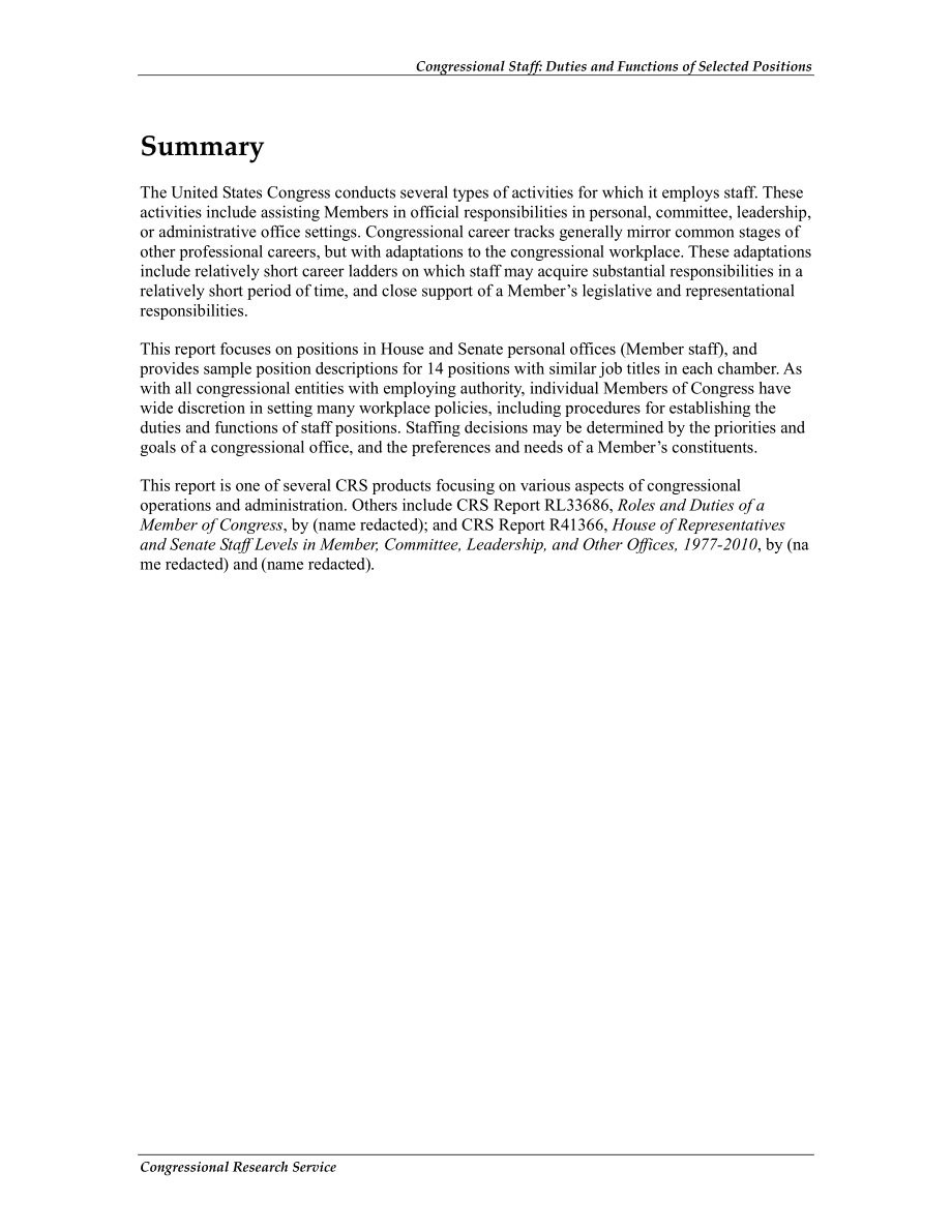 [20121109]RL34545_国会工作人员：选定职位的职责和职能.pdf_第2页