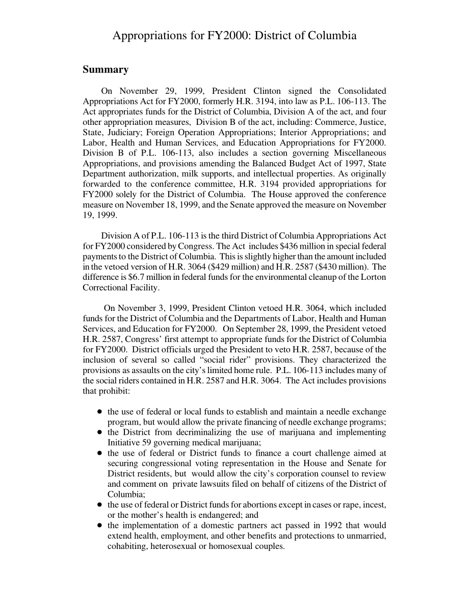 [19991223]RL30213_2000财年拨款：哥伦比亚特区.pdf_第3页