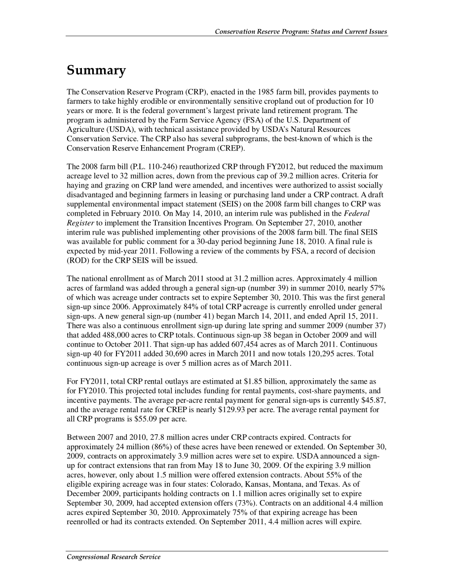[20110511]RS21613_保护区计划：现状和当前问题.pdf_第2页