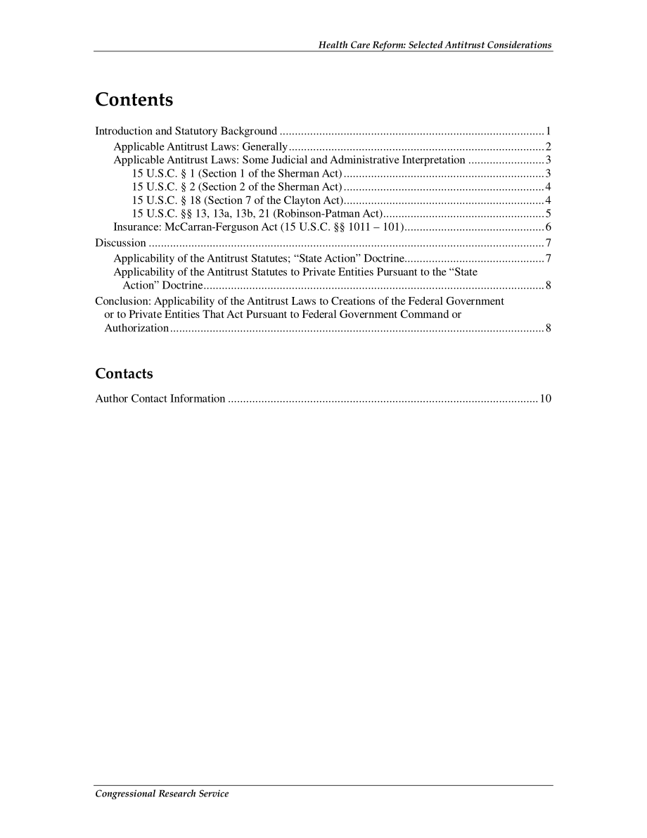 [20090831]R40794_医疗改革：选定的反垄断考虑因素.pdf_第3页