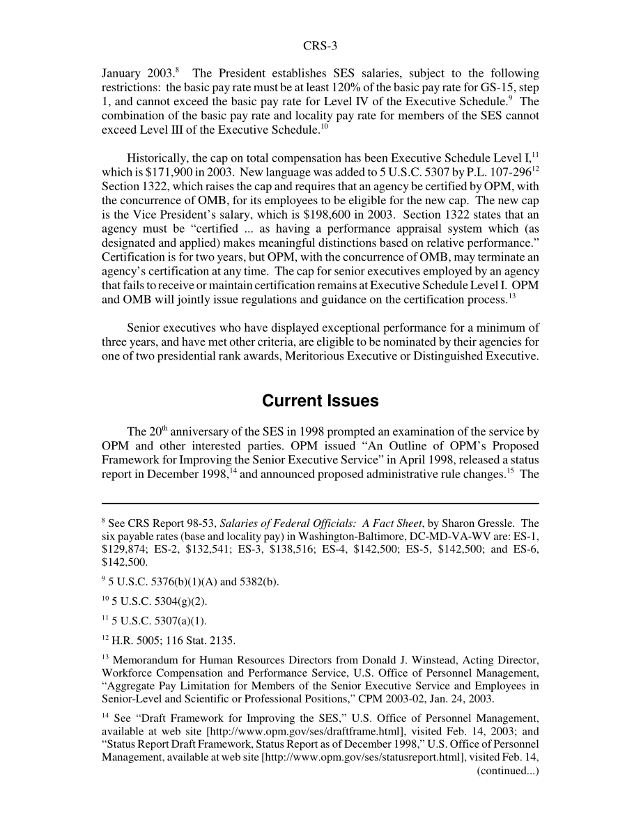 [20030409]RS20303_高级管理人员服务：概述和当前问题.pdf_第3页