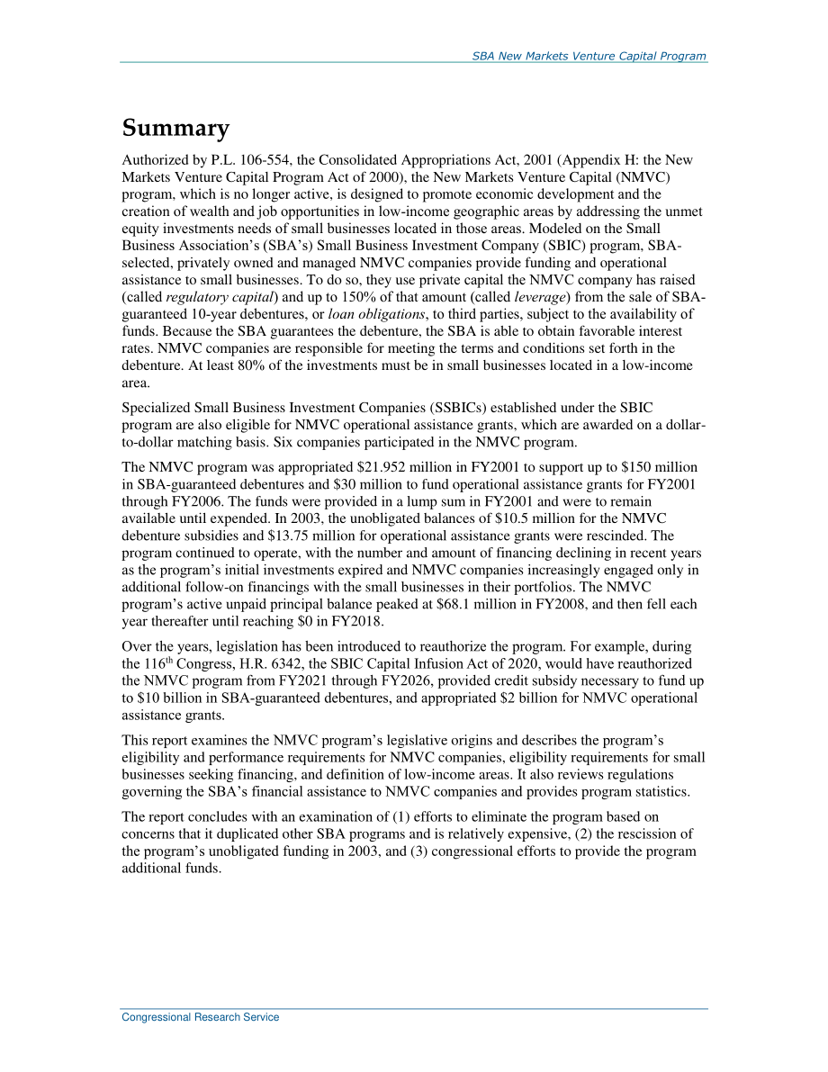 [20210311]R42565_SBA新市场风险投资计划.pdf_第2页