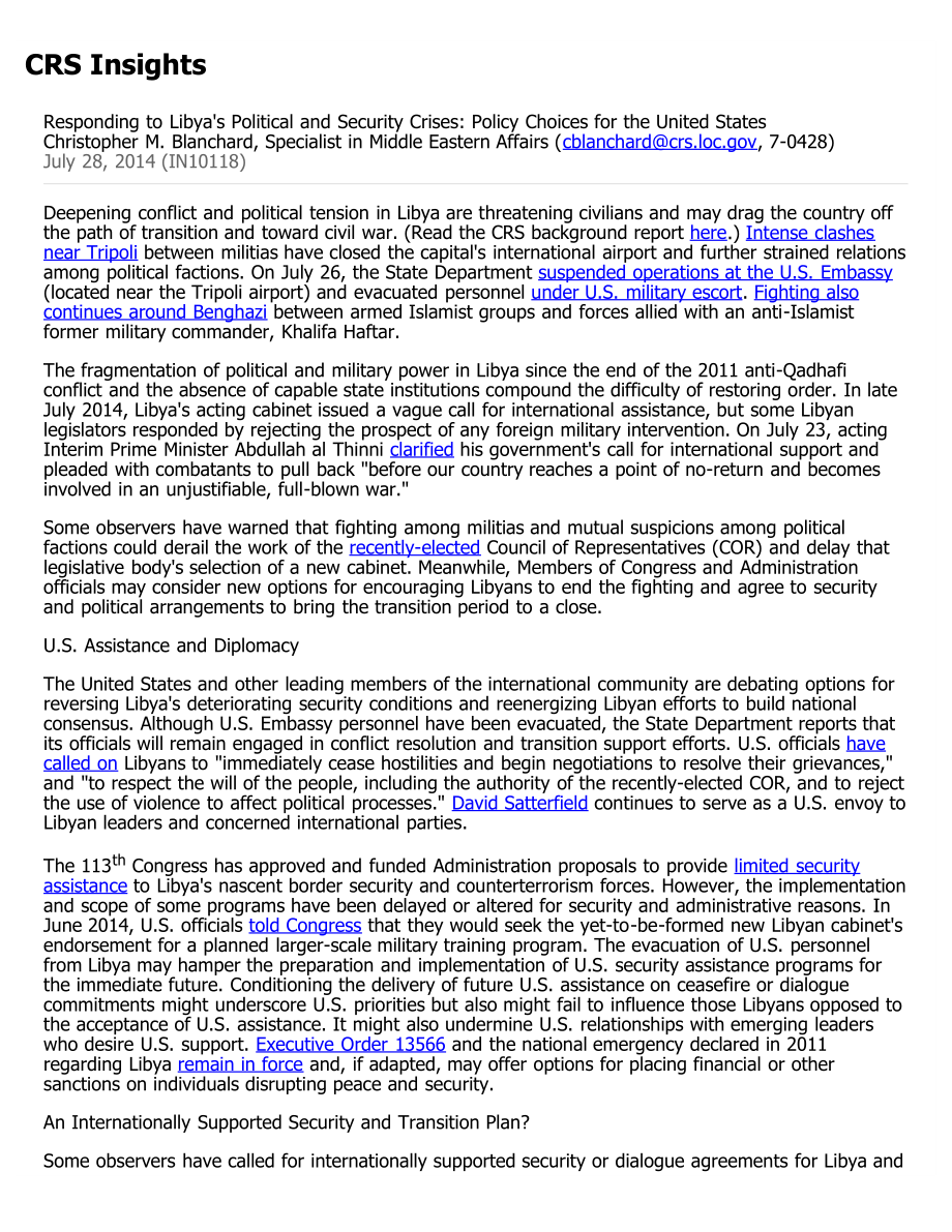 [20140728]IN10118_应对利比亚政治和安全危机：美国的政策选择.pdf_第1页