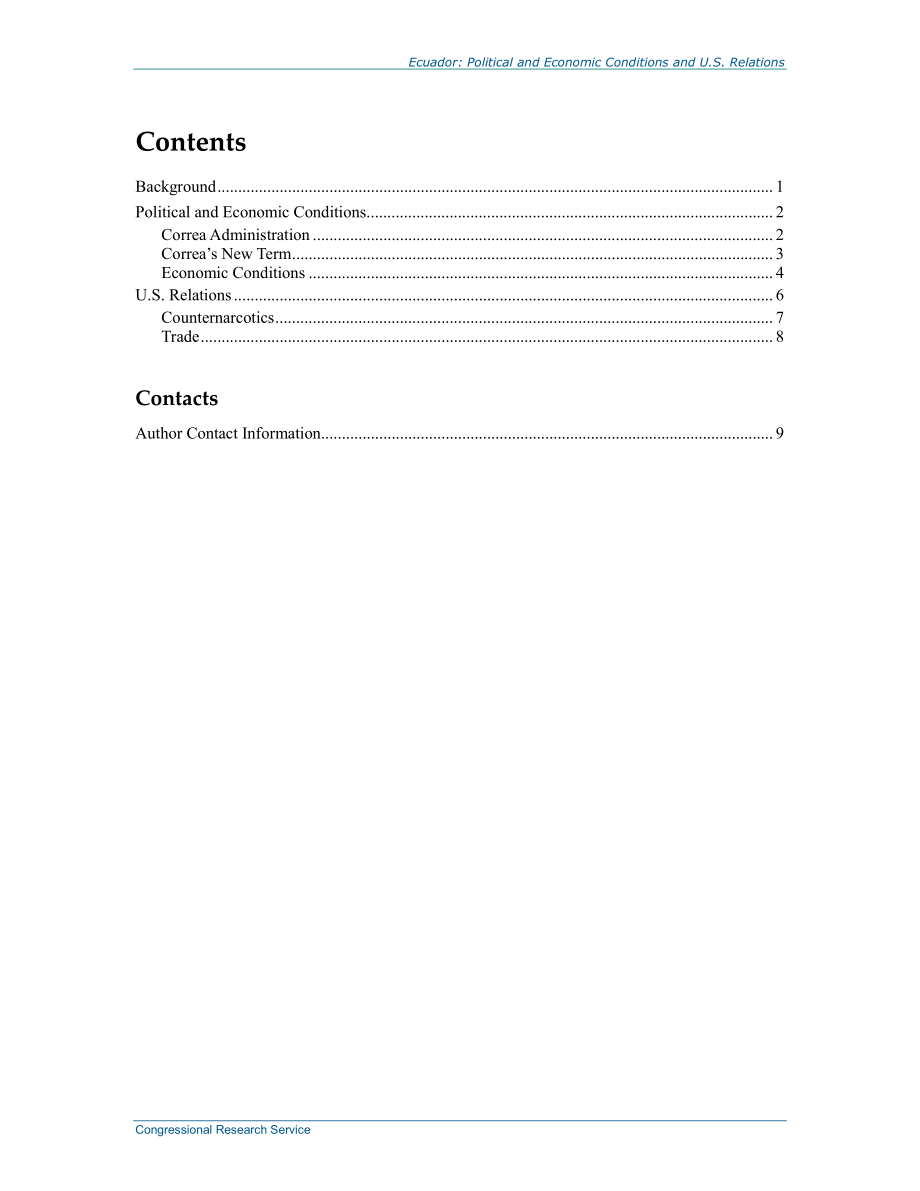 [20130703]R43135_厄瓜多尔：政治和经济状况与美国关系.pdf_第2页