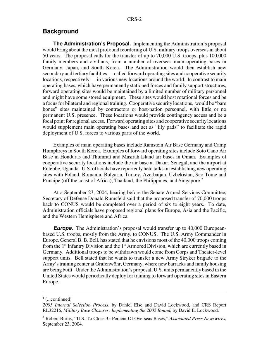 [20041117]RS21975_美国海外军事基地：国会的背景和监督问题.pdf_第2页