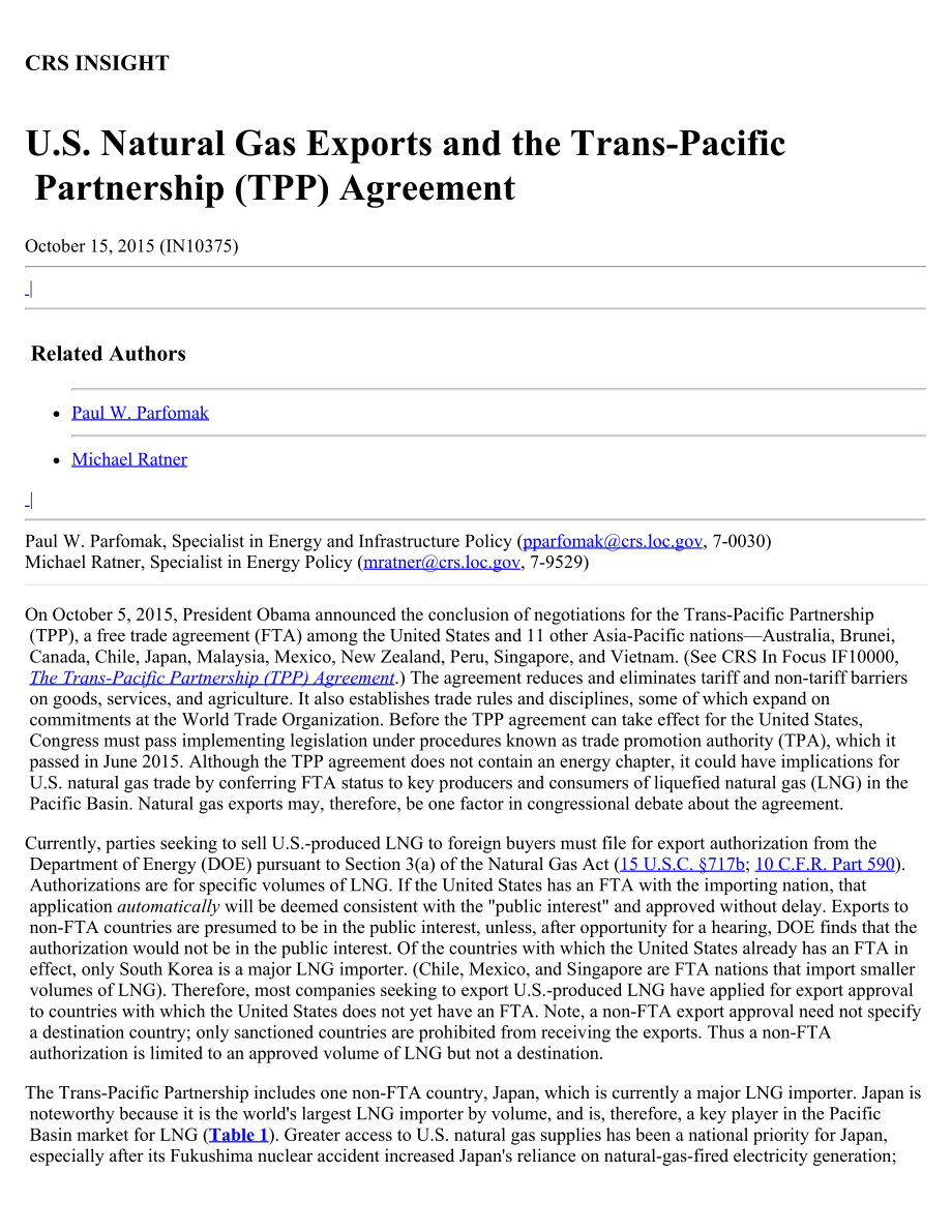 [20151015]IN10375_美国天然气出口和跨太平洋伙伴关系（TPP）协议.pdf_第1页