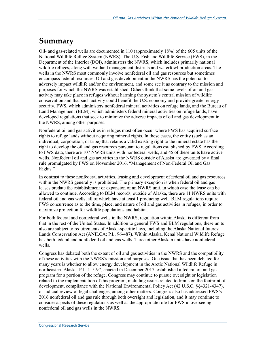 [20180509]R45192_国家野生动物保护区系统内的石油和天然气活动.pdf_第2页