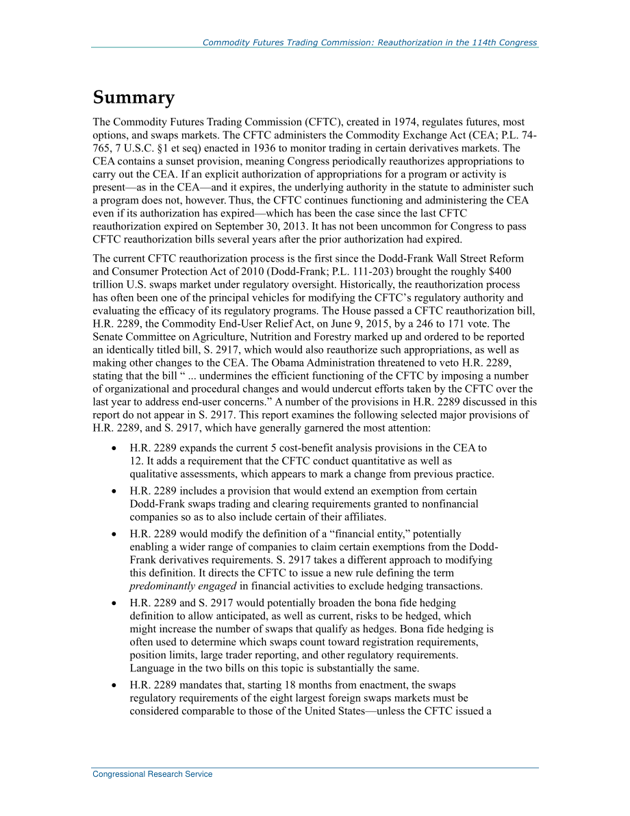 [20160803]R44231_商品期货交易委员会：第114届国会提议的重新授权.pdf_第2页