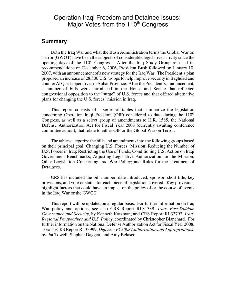[20071127]RL34172_伊拉克自由行动和被拘留者问题：第110届国会的主要投票.pdf_第2页