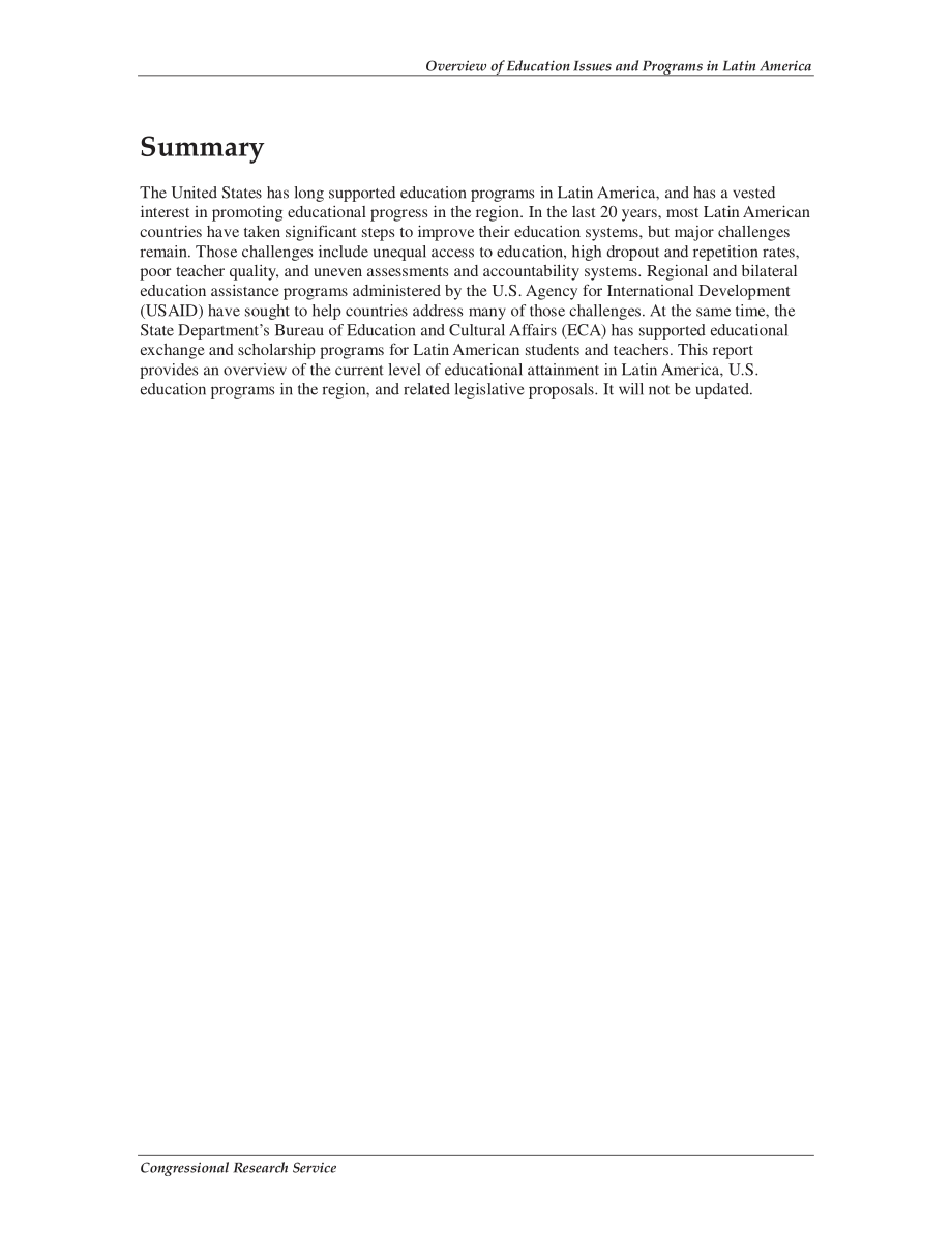 [20071219]RS22778_拉丁美洲教育问题和计划概述.pdf_第2页