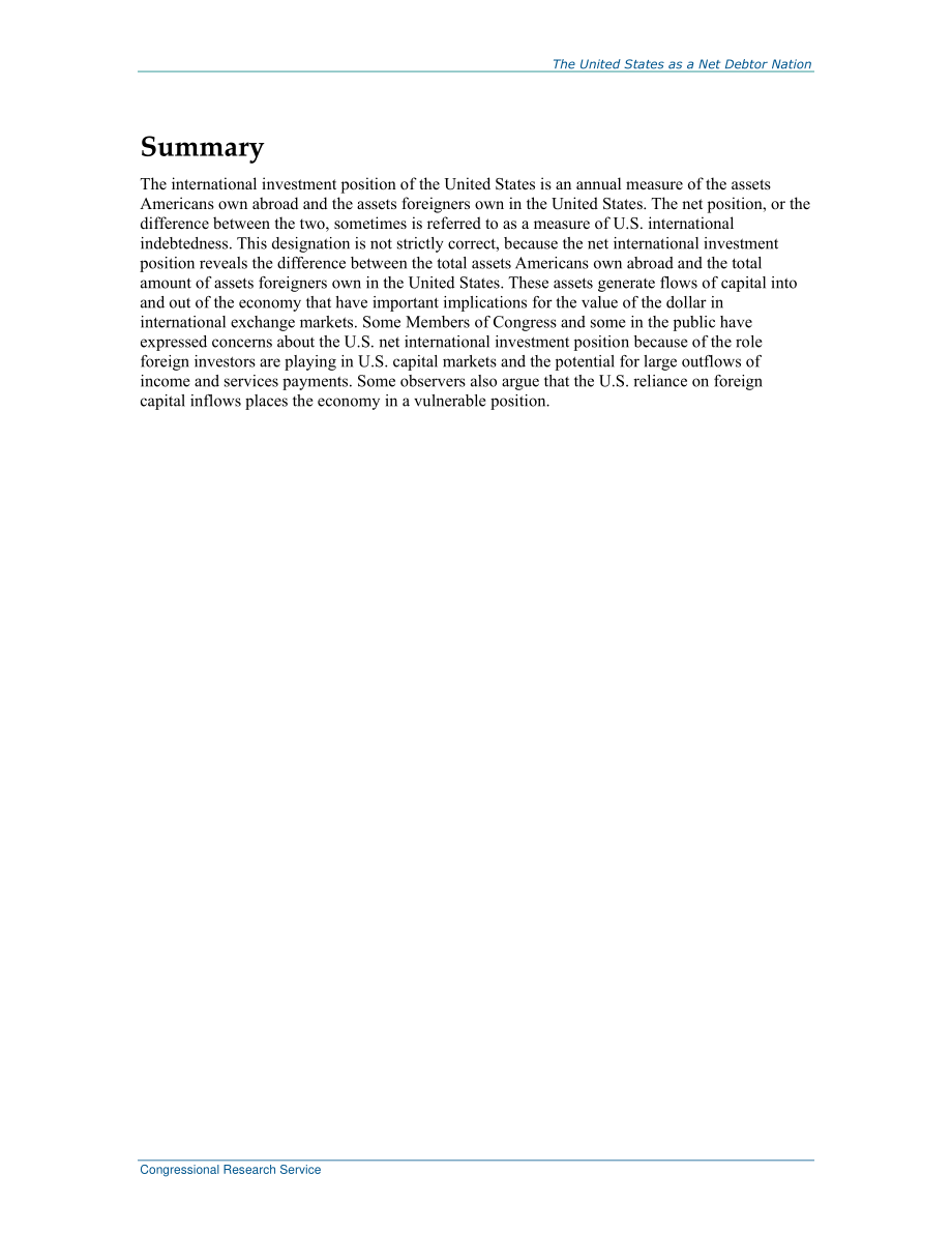 [20161007]RL32964_美国作为净债务国：国际投资头寸概述.pdf_第2页